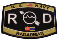 USN NAVY RD RADARMAN MOS RATING PATCH SAILOR VETERAN - HATNPATCH