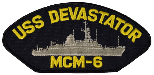 USS DEVASTATOR MCM-6 SHIP PATCH - GREAT COLOR - Veteran Owned Business - HATNPATCH