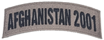 Afghanistan 2001 TAB Desert ACU TAN Rocker Patch - Veteran Family-Owned Business. - HATNPATCH