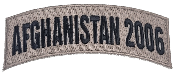 Afghanistan 2006 TAB Desert ACU TAN Rocker Patch - Veteran Family-Owned Business. - HATNPATCH