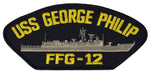 USS GEORGE PHILIP FFG-12 SHIP PATCH - GREAT COLOR - Veteran Owned Business - HATNPATCH