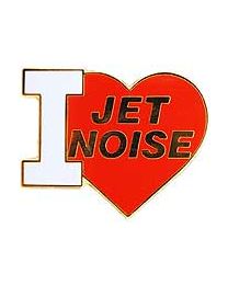 I Love Jet Noise Pin - HATNPATCH