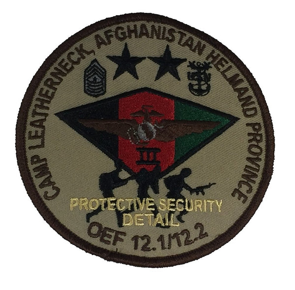 CAMP LEATHERNECK PROTECTIVE SECURITY DETAIL PATCH - HATNPATCH