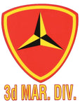 U.S. Marine Corps 3rd Div. Decal - HATNPATCH