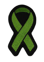 LIME GREEN RIBBON FOR LYMPHOMA AND BLOOD CANCERS AWARENESS PATCH - HATNPATCH
