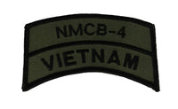 NMCB-4 SEABEE VIETNAM Rocker Tab Patch - HATNPATCH