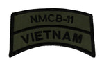 NMCB-11 SEABEE VIETNAM Rocker Tab Patch - HATNPATCH
