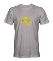 US Army 11B Crossed Rifles Infantry T-Shirt (Gold Letters) V2 - HATNPATCH