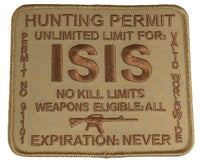ISIS HUNTING PERMIT Patch - HATNPATCH