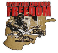 OPERATION ENDURING FREEDOM LARGE BACK PATCH OEF AFGHANISTAN VETERAN - HATNPATCH
