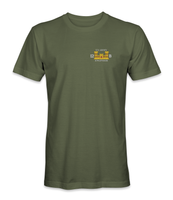US Army 12B With Engineer Castle T-Shirt (Silver Letters) V1-A - HATNPATCH