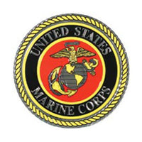 USMC Emblem Embossed Foil Sticker - HATNPATCH