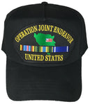 OPERATION JOINT ENDEAVOR W/ SERVICE RIBBONS HAT - HATNPATCH