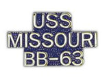 USS MISSOURI HAT PIN - HATNPATCH