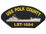 USS Polk County LST-1084 Ship Patch - Great Color - Veteran Owned Business - HATNPATCH