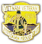 VIETNAM VETERAN HAT PIN - HATNPATCH