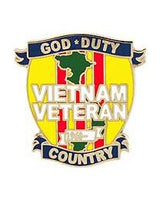 God, Duty, Country Vietnam Pin - HATNPATCH