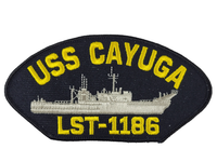 USS Cayuga LST-1186 Ship Patch - Great Color - Veteran Owned Business - HATNPATCH