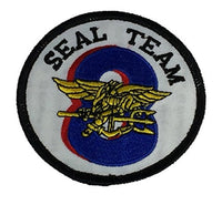 US NAVY SEAL TEAM EIGHT Patch - Color - Veteran Owned Business. - HATNPATCH