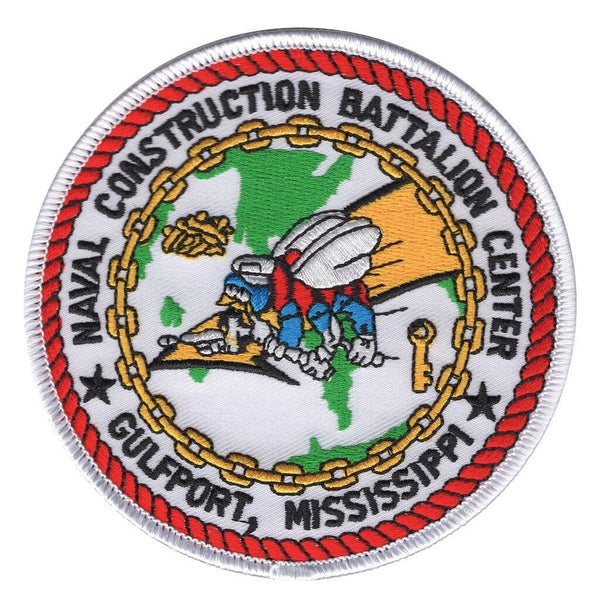 US NAVAL MOBILE CONSTRUCTION BATTALION CENTER SEABEE PATCH - HATNPATCH