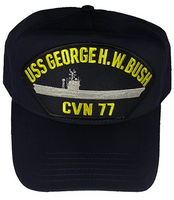 USS GEORGE H W BUSH CVN-77 HAT USN NAVY SHIP NIMITZ CLASS SUPER CARRIER AVENGER - HATNPATCH