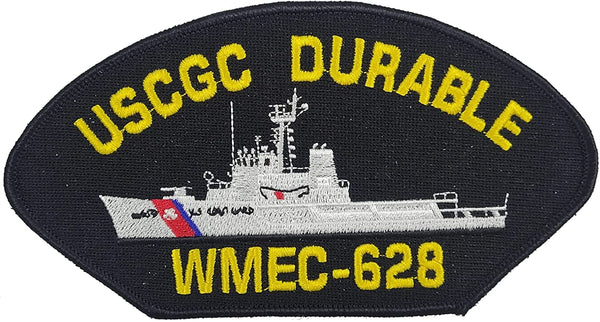 USCGC DURABLE WMEC-628 SHIP PATCH - GREAT COLOR - Veteran Owned Business - HATNPATCH