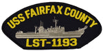 USS FAIRFAX COUNTY LST-1193 SHIP PATCH - GREAT COLOR - Veteran Owned Business - HATNPATCH