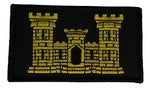 US ARMY ENGINEER CASTLE 2 PIECE PATCH HOOK AND LOOP BACKING ESSAYONS 12B - HATNPATCH