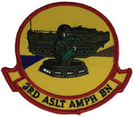 USMC 3RD ASSAULT AMPHIBIAN BATTALION PATCH - COLOR - Veteran Owned Business - HATNPATCH