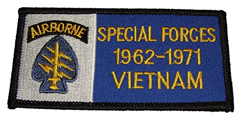 AIRBORNE SPECIAL FORCES 1962-1971 VIETNAM PATCH - Color - Veteran Owned Business - HATNPATCH