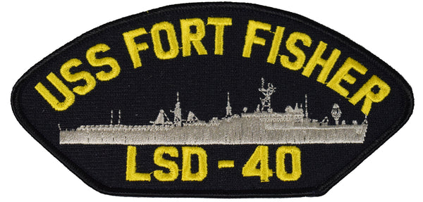 USS FORT FISHER LSD-40 SHIP PATCH - GREAT COLOR - Veteran Owned Business - HATNPATCH