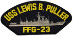 USS LEWIS B. PULLER FFG-23 SHIP PATCH - GREAT COLOR - Veteran Owned Business - HATNPATCH