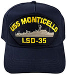 USS Monticello LSD-35 Ship HAT - Navy Blue - Veteran Owned Business - HATNPATCH