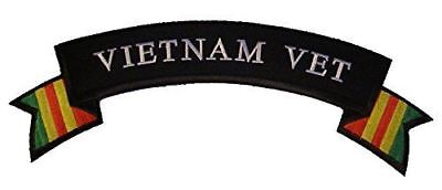 Large Vietnam Vet Rocker/Banner PATCH - HATNPATCH