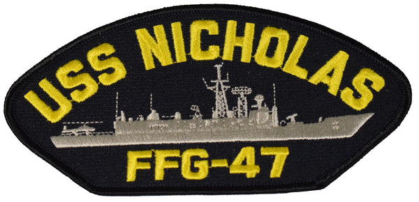 USS NICHOLAS FFG-47 SHIP PATCH - GREAT COLOR - Veteran Owned Business - HATNPATCH