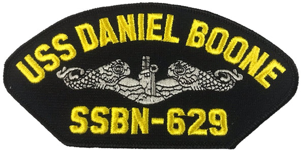 USS Daniel Boone SSBN-629 Ship Patch - Great Color - Veteran Owned Business - HATNPATCH