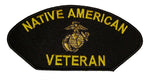Native American Veteran US Marine Corps Patch - Veteran Owned Business - HATNPATCH