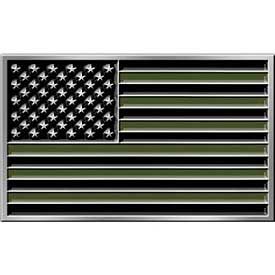 AMERICAN FLAG SUBDUED - Cast Belt Buckle - HATNPATCH