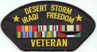 DESERT STORM IRAQI FREEDOM VETERAN PATCH - HATNPATCH