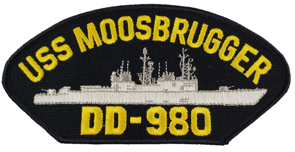 USS MOOSBRUGGER DD-980 Ship Patch - Great Color - Veteran Family-Owned Business - HATNPATCH