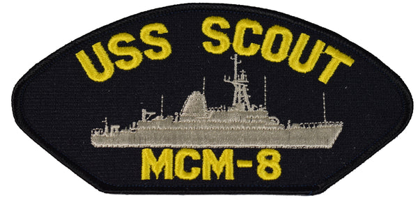 USS SCOUT MCM-8 SHIP PATCH - GREAT COLOR - Veteran Owned Business - HATNPATCH