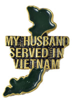 MY HUSBAND SERVED IN VIETNAM HAT PIN - HATNPATCH