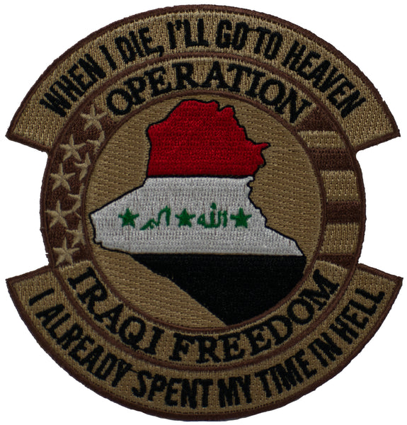 OPERATION IRAQI FREEDOM I ALREADY SPENT MY TIME IN HELL PATCH - HATNPATCH