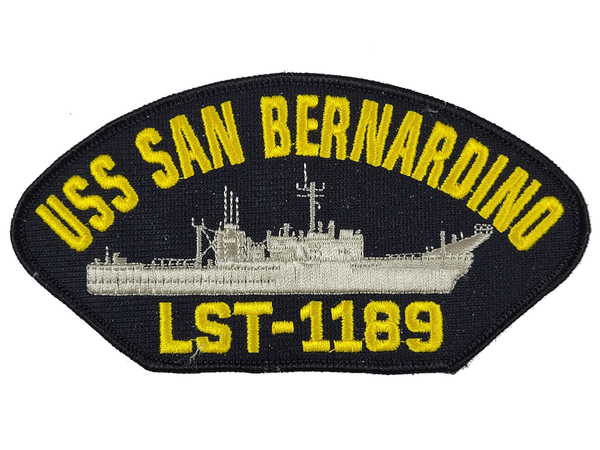 USS SAN Bernardino LST-1189 Ship Patch - Great Color - Veteran Owned Business - HATNPATCH