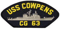 USS COWPENS CG 63 SHIP PATCH - GREAT COLOR - Veteran Owned Business - HATNPATCH