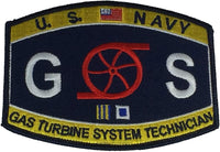 USN NAVY GS GAS TURBINE SYSTEM TECHNICIAN RATING MOS PATCH SAILOR VETERAN - HATNPATCH