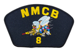 NMCB-8 NAVY SEABEES PATCH - GREAT COLOR - Veteran Owned Business - HATNPATCH