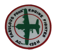 FABULOUS FOUR ENGINE FIGHTER AC-130H PATCH HERCULES LOCKHEED MILITARY TRANSPORT - HATNPATCH