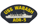 USS Wabash AOR-5 Ship Patch - Great Color - Veteran Owned Business - HATNPATCH