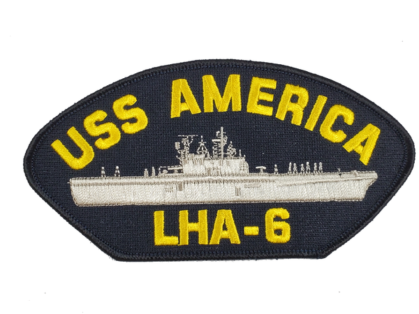 USS AMERICA LHA-6 SHIP PATCH - GREAT COLOR - Veteran Owned Business - HATNPATCH